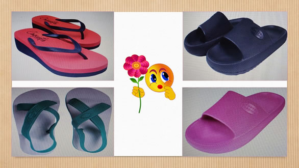 Sandalias de látex para mujer